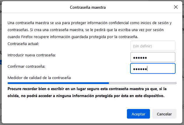 Contraseña maestra