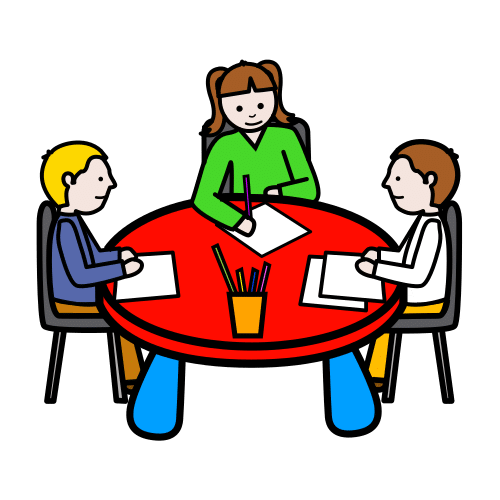 Pictograma de trabajo en grupo